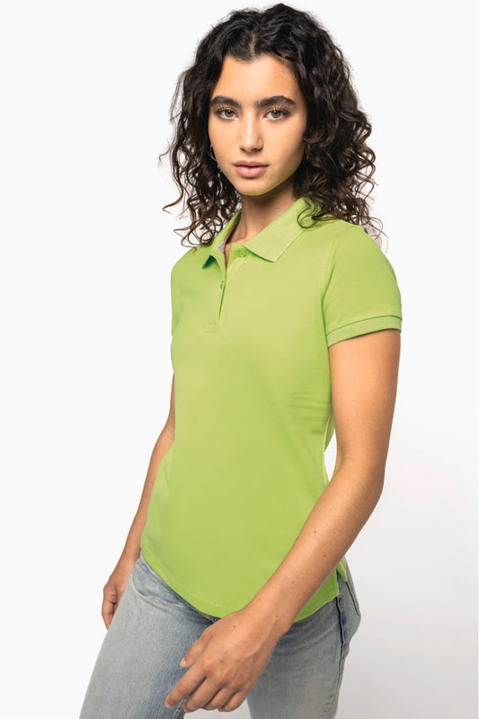 Polo femme piqué manches courtes - 220 g/m²