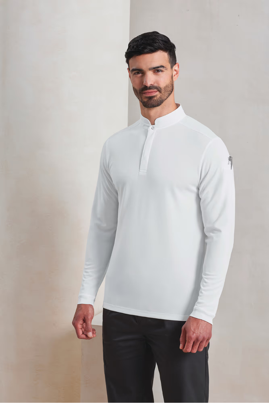 Polo de cuisinier Coolchecker Essential à manches longues