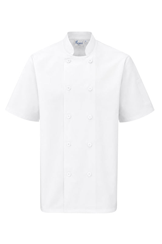 Short-Sleeve Ten-Button Pro Chef Jacket