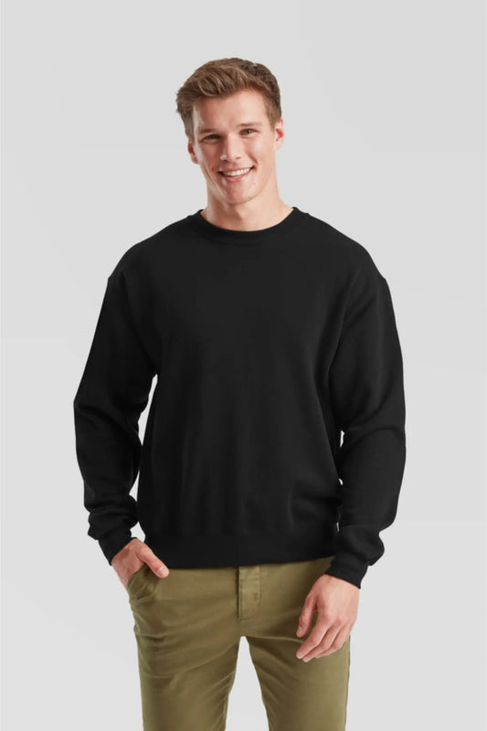 Sweat-shirt Unisex Classic - Fruit of the loom - S / Noir