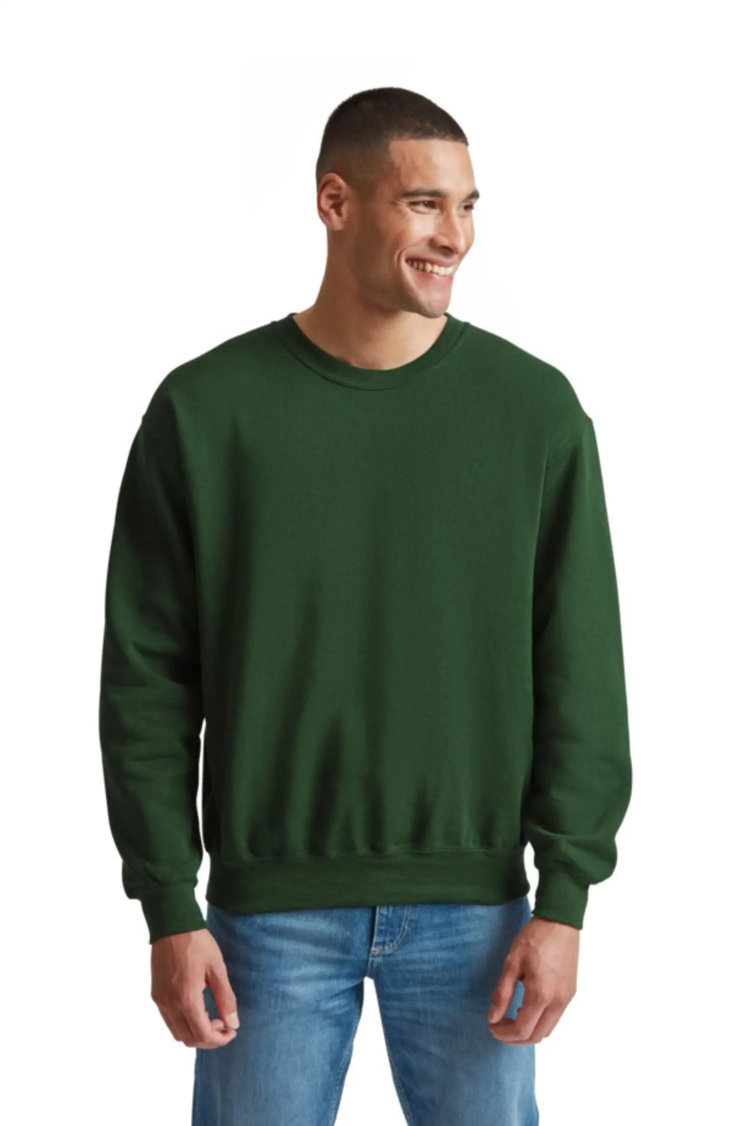 Sweat-shirt Unisex Classic - Fruit of the loom - S / Vert militaire