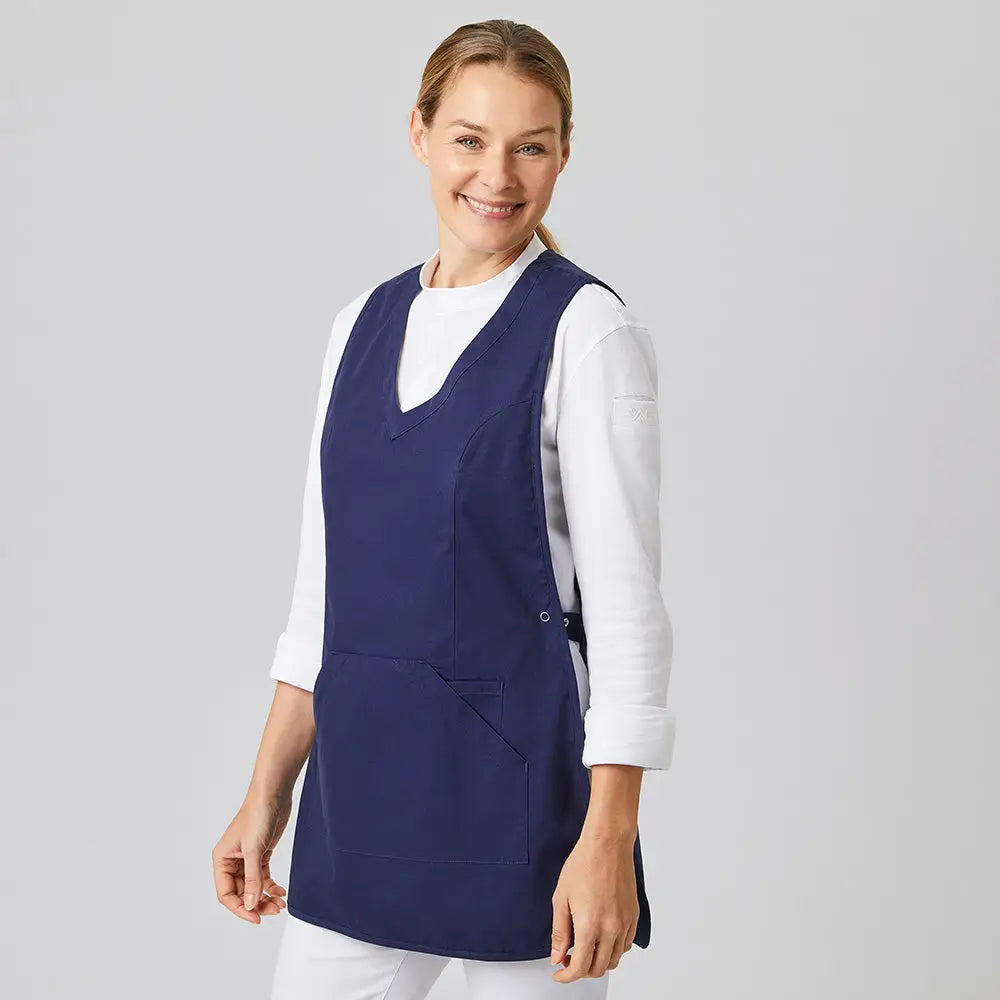 Tablier Chasuble de Cuisine Personnalisable. - Bleu Marine / Taille 1
