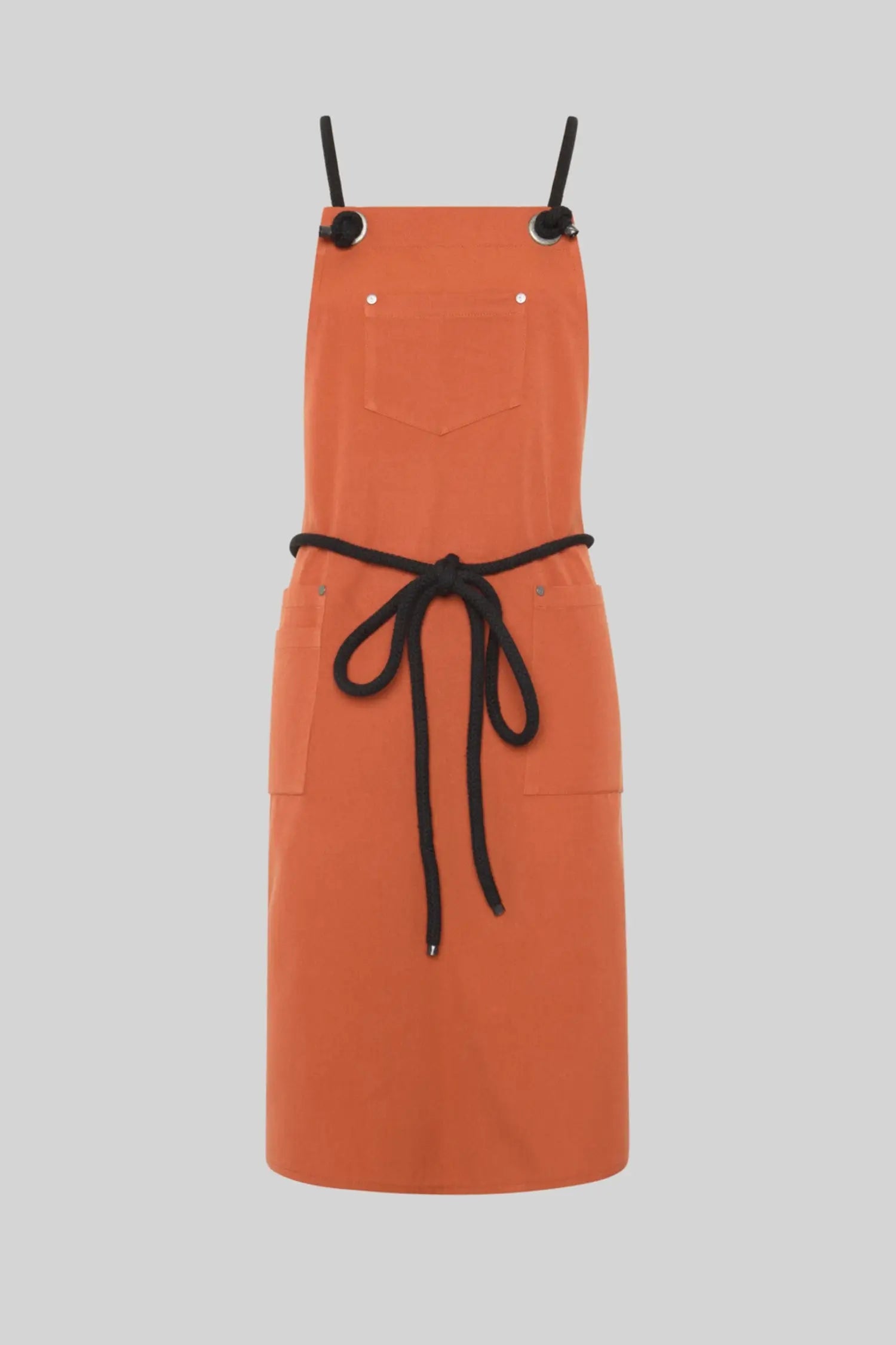 Tablier de cuisine à bavette avec cordon tressé - personnalisé