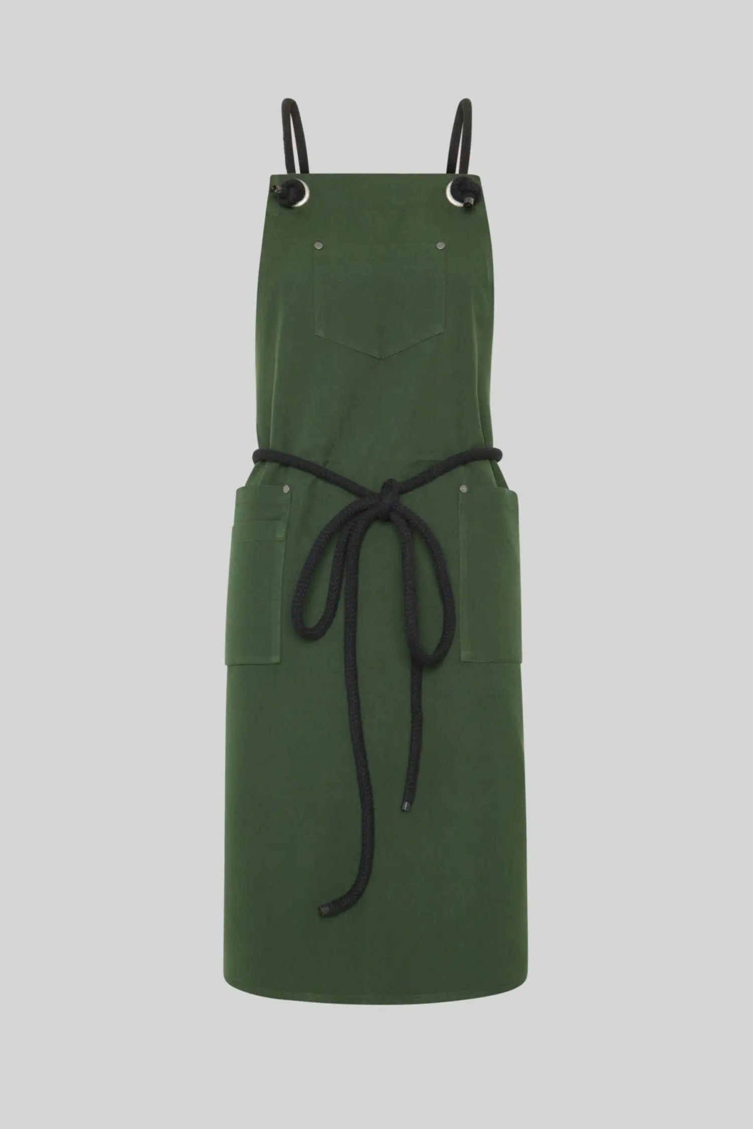 Tablier de cuisine à bavette avec cordon tressé - personnalisé