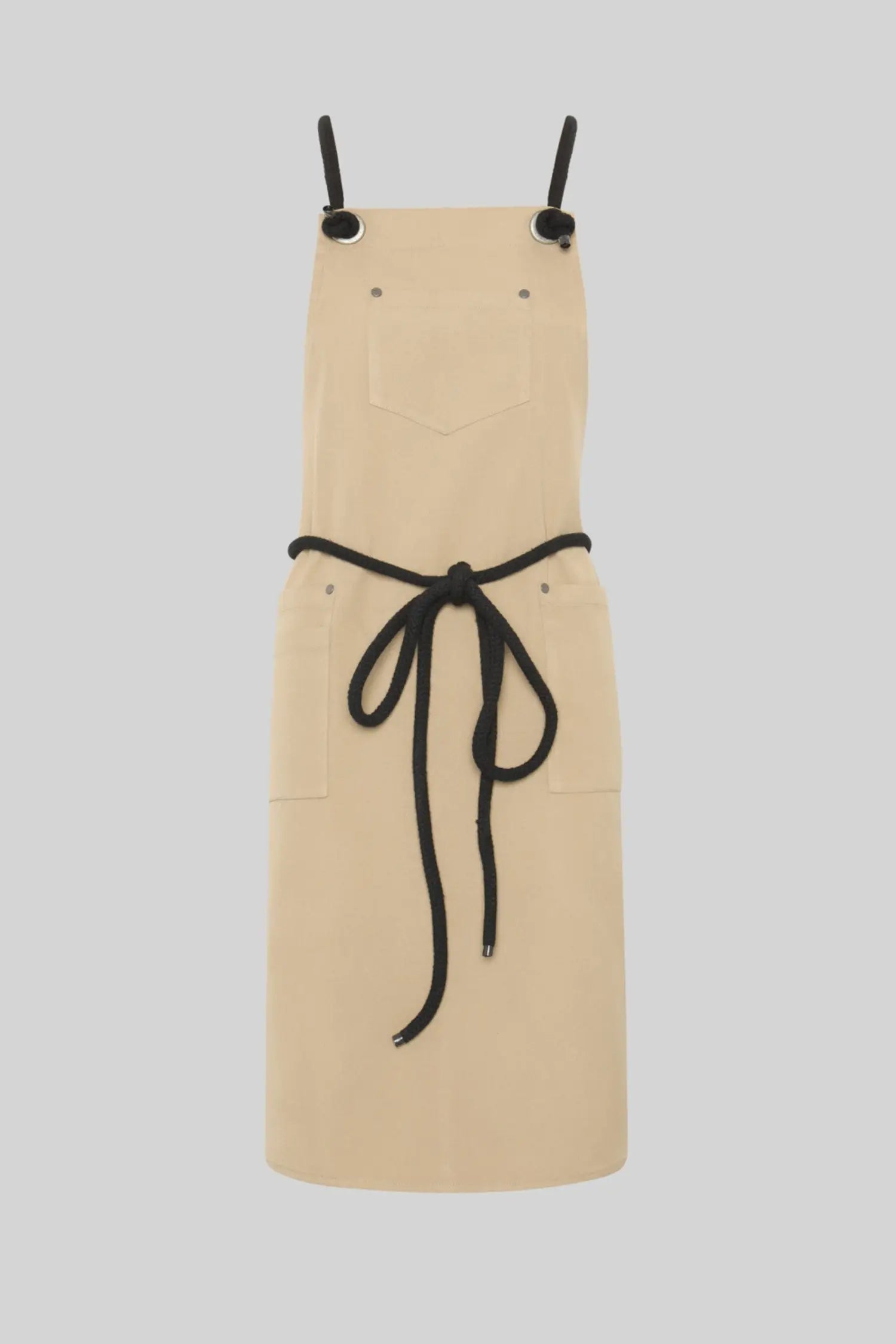 Tablier de cuisine à bavette avec cordon tressé - personnalisé