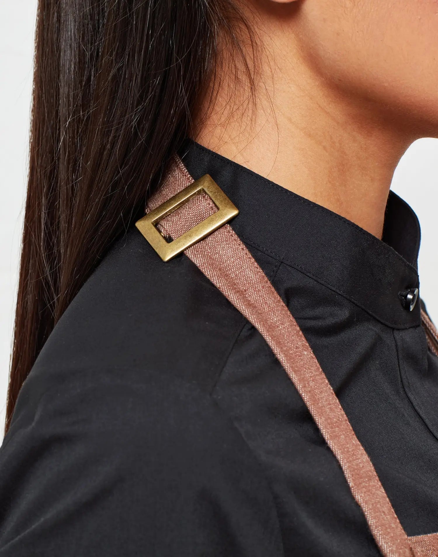 Tablier de cuisine à bavette durable en denim