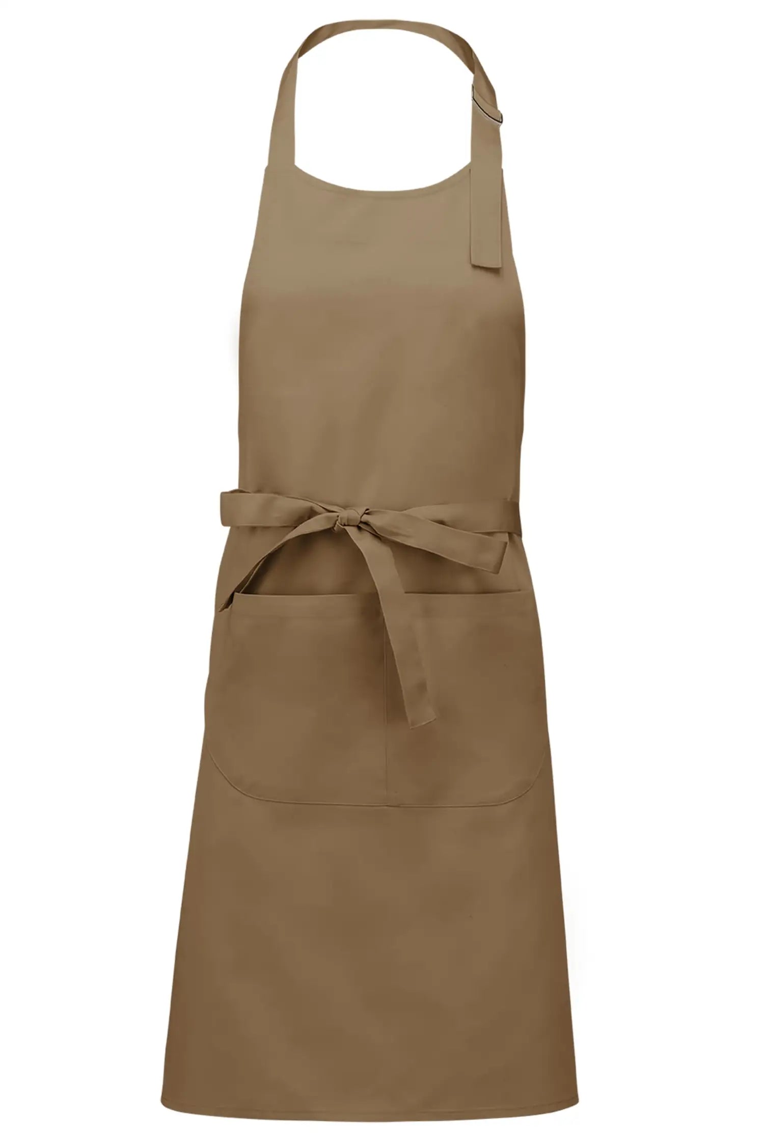 Tablier de cuisine classique avec 2 poches personnalisé - Camel