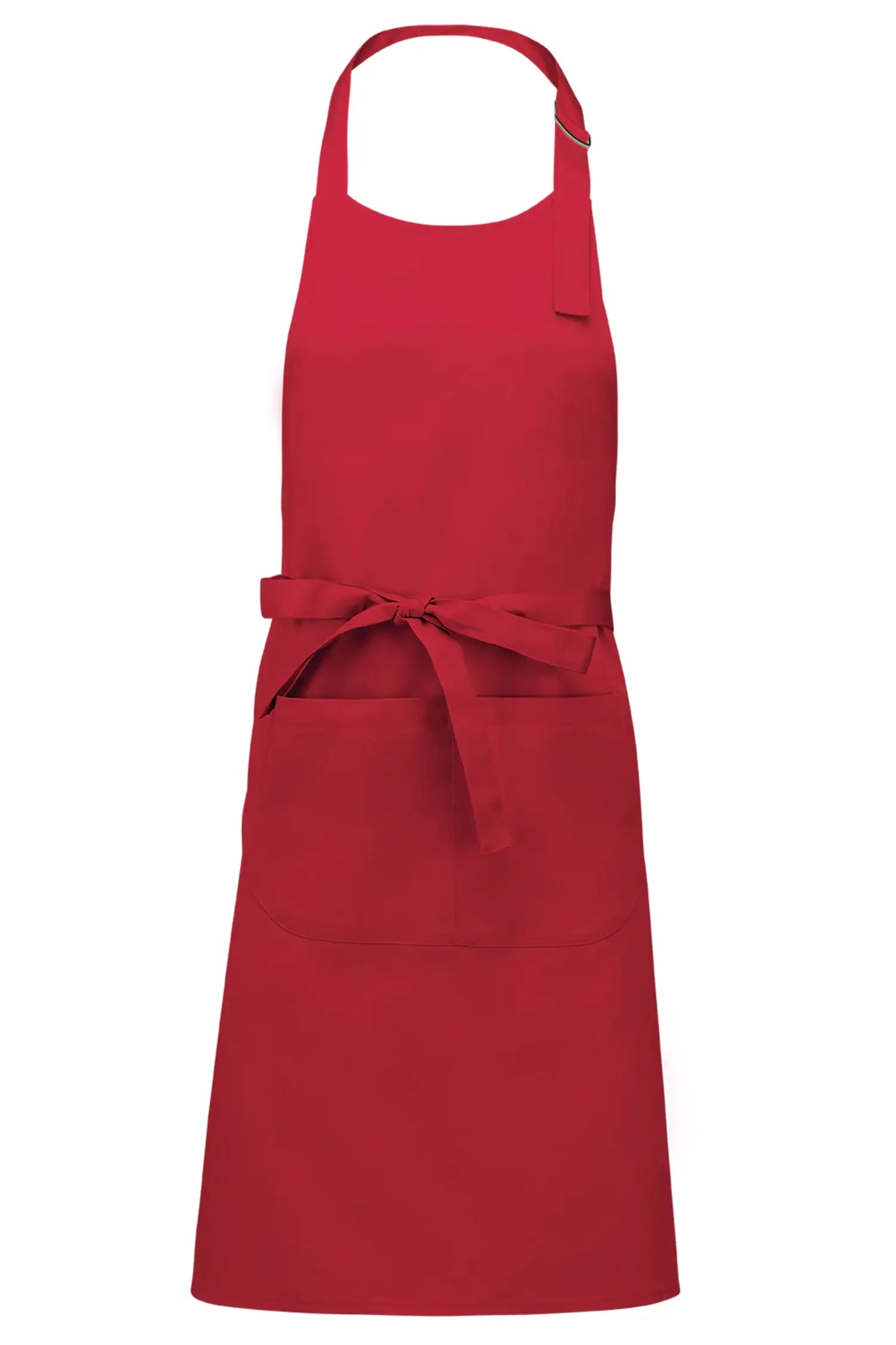 Tablier de cuisine classique avec 2 poches personnalisé - Rouge