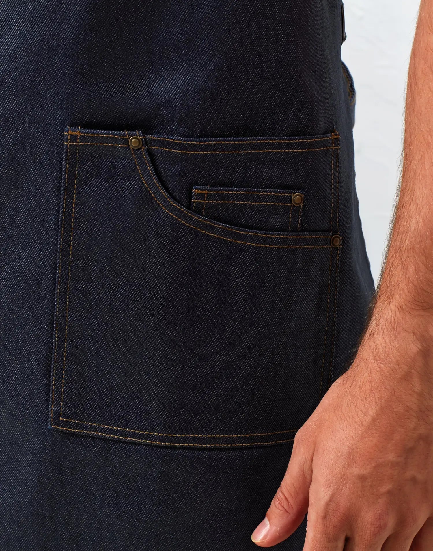 Tablier de cuisine denim avec Finition Acrylique
