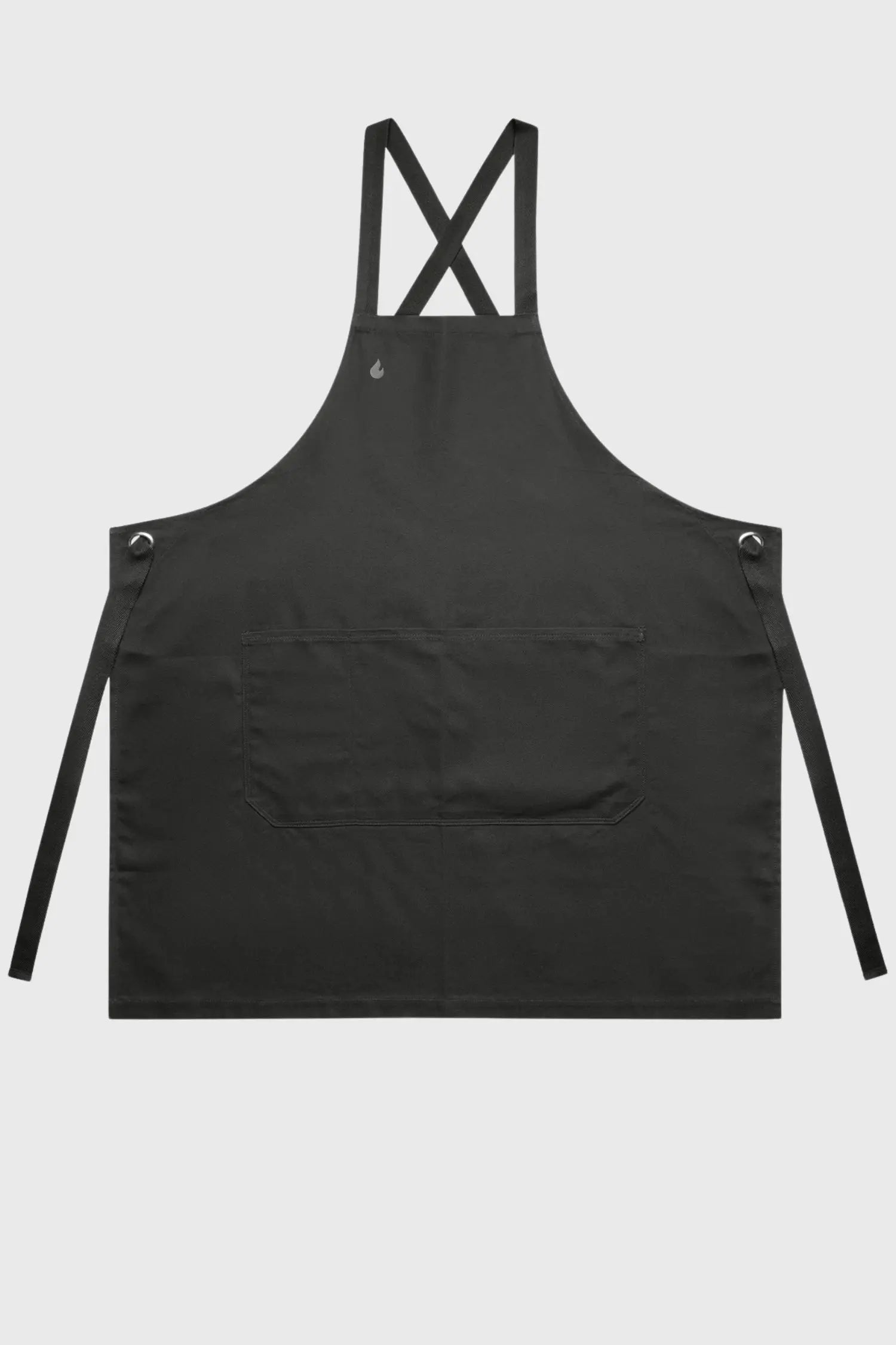 Tablier de cuisine Flamme – 100% Coton Épais signé Unichef - Gris Anthracite