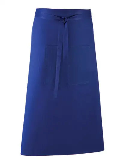 Tablier de cuisine long personnalisé - Bleu royal