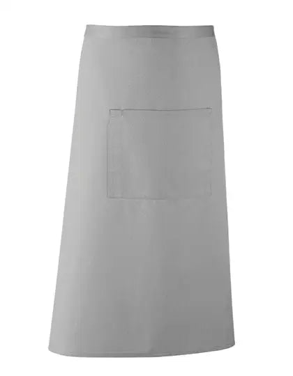 Tablier de cuisine long personnalisé - Gris clair