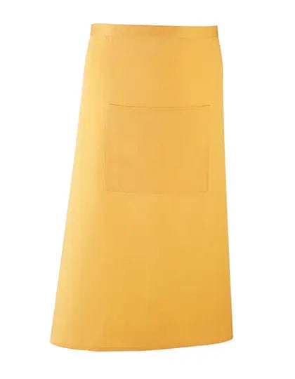 Tablier de cuisine long personnalisé - Jaune tournesol