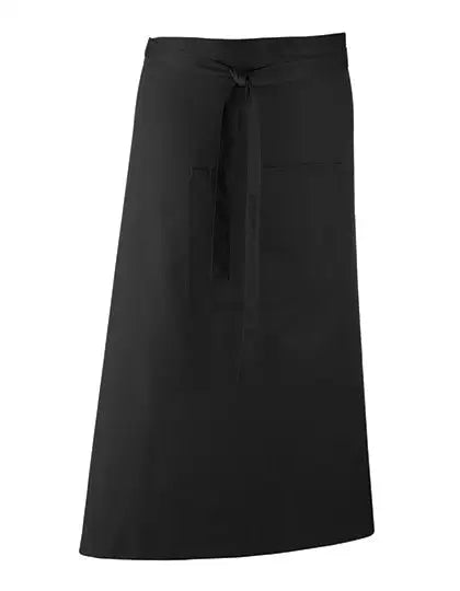 Tablier de cuisine long personnalisé - Noir