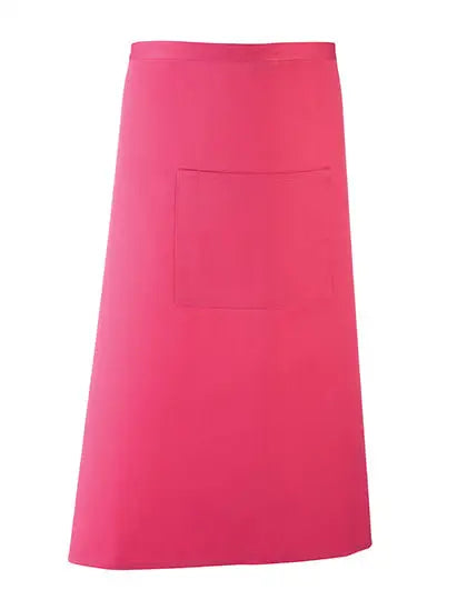 Tablier de cuisine long personnalisé - Rose vif
