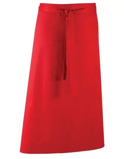 Tablier de cuisine long personnalisé - Rouge