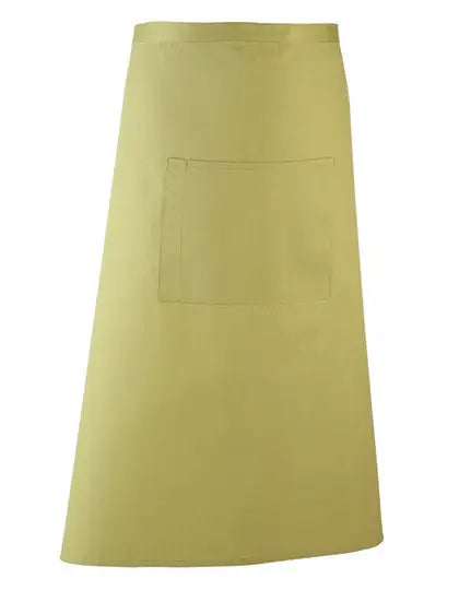 Tablier de cuisine long personnalisé - Vert citron