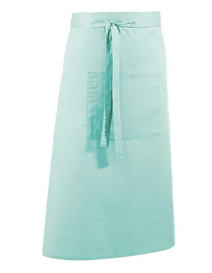 Tablier de cuisine long personnalisé - Vert d’eau