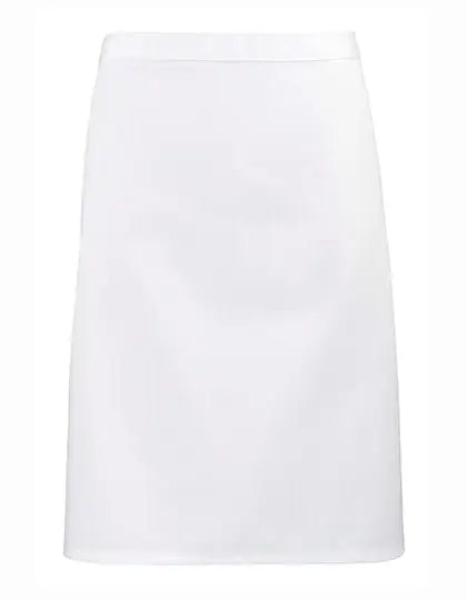 Tablier de cuisine mi-long personnalisé - Blanc