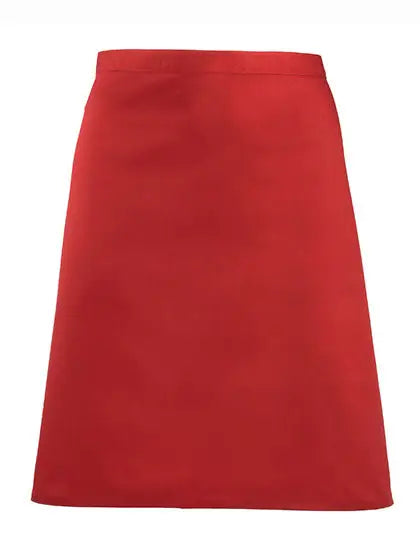 Tablier de cuisine mi-long personnalisé - Rouge