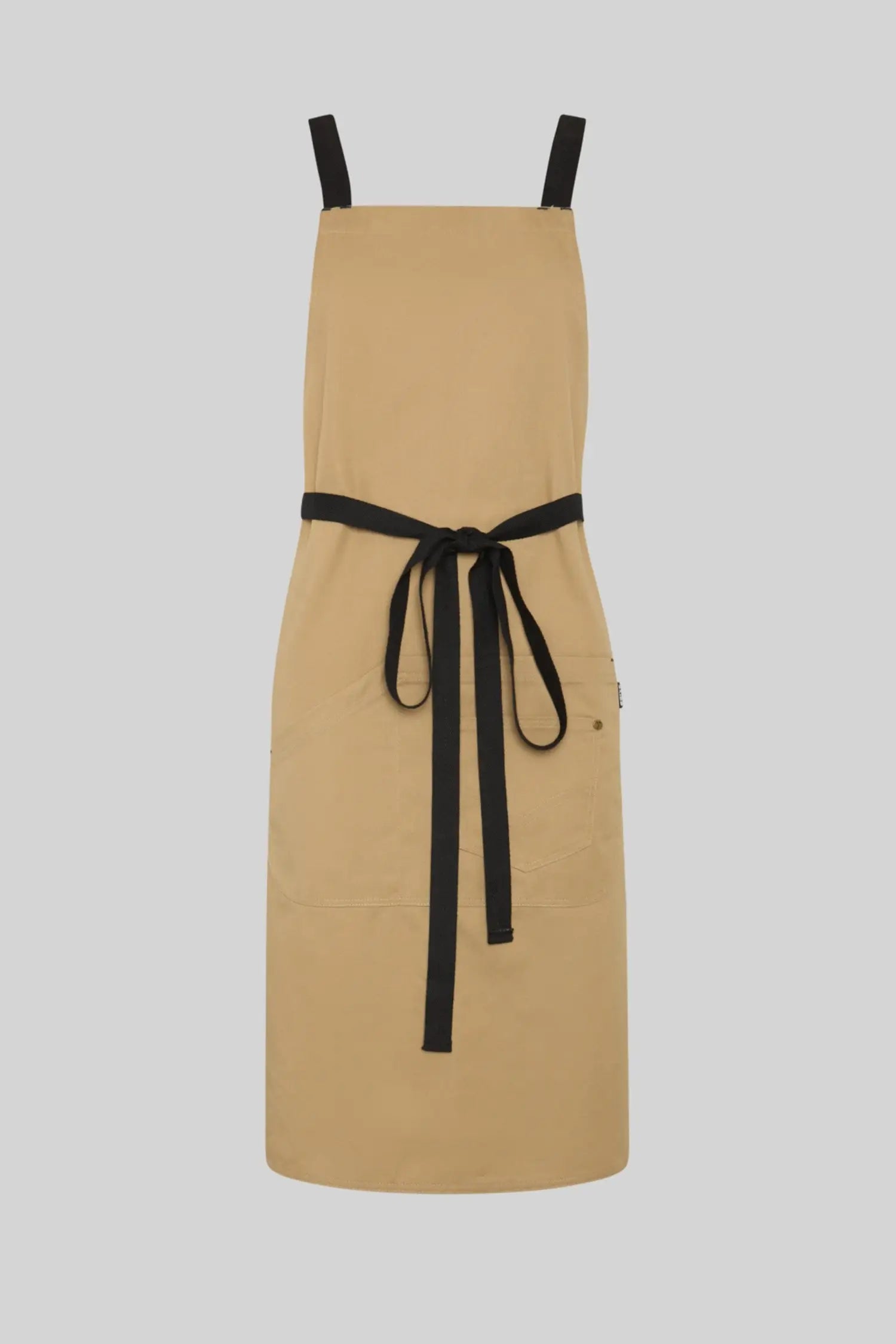 Tablier de cuisine personnalisé bicolore à bavette contrastée