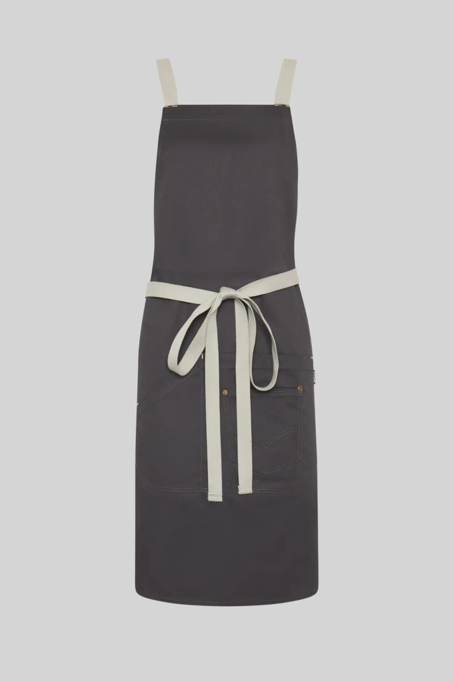 Tablier de cuisine personnalisé bicolore à bavette contrastée