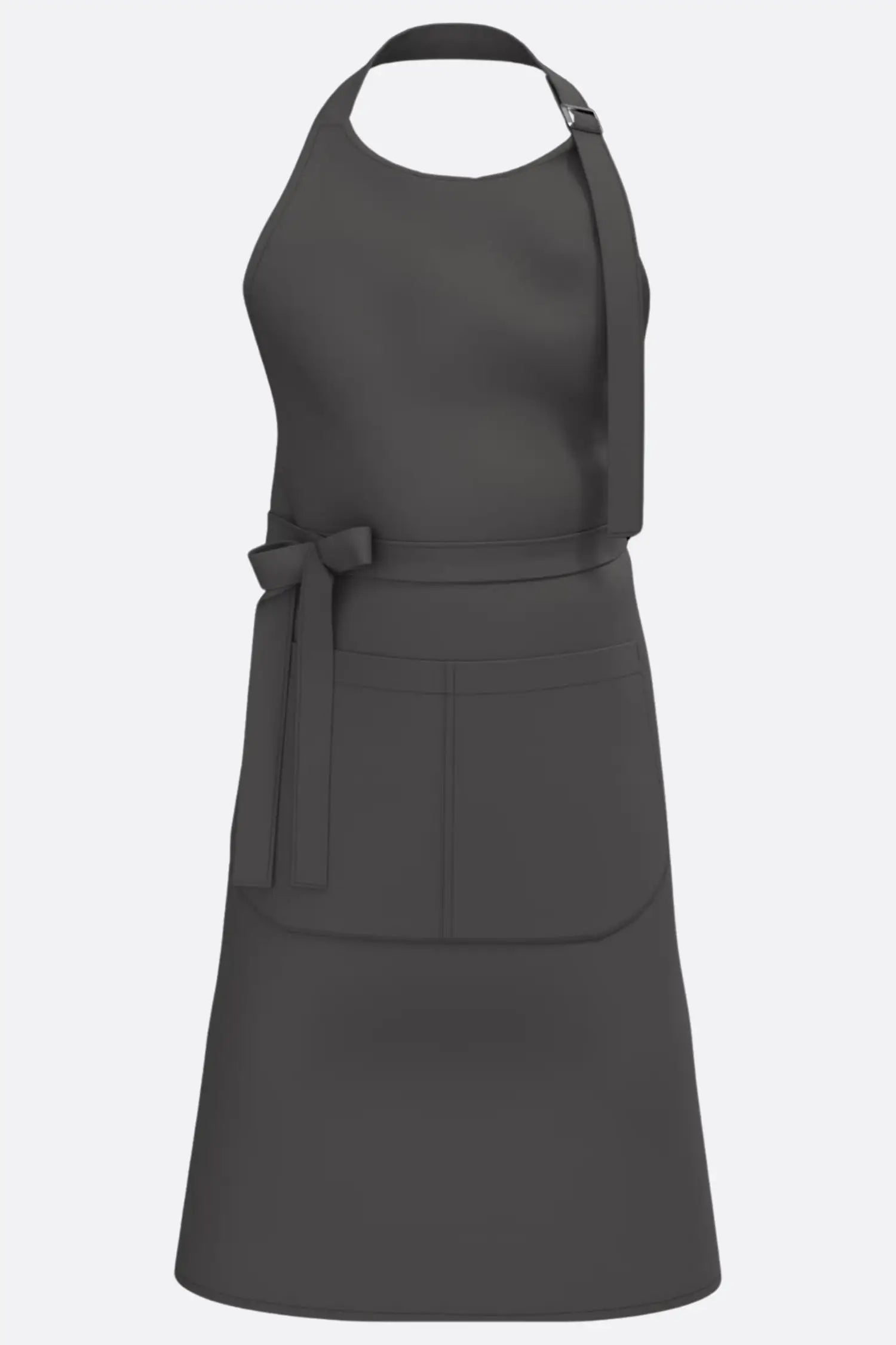 Tablier de cuisine personnalisé ’Le choix du chef’ - 100% coton biologique - Gris
