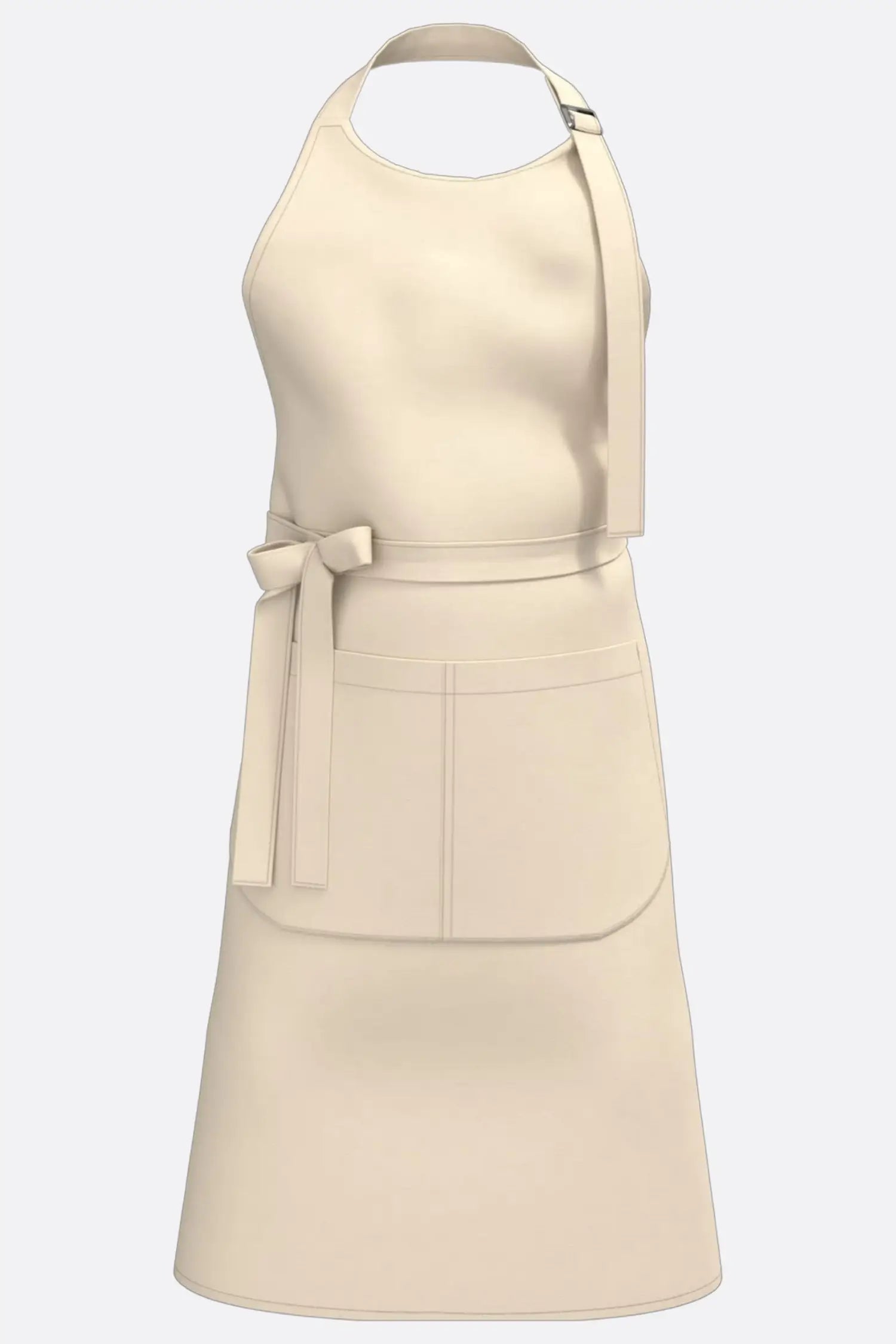 Tablier de cuisine personnalisé ’Le choix du chef’ - 100% coton biologique - Beige