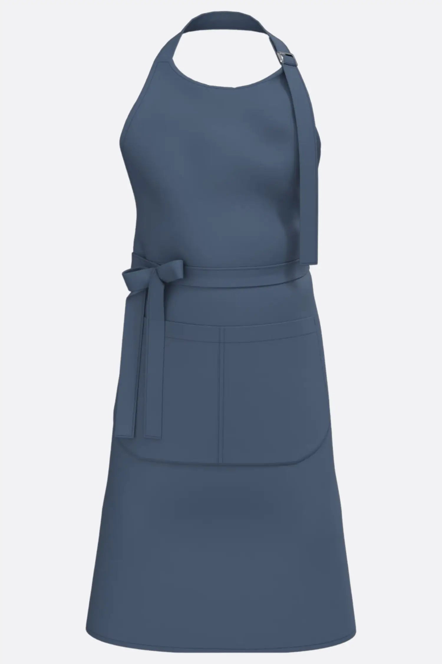 Tablier de cuisine personnalisé ’Le choix du chef’ - 100% coton biologique - Bleu Profond