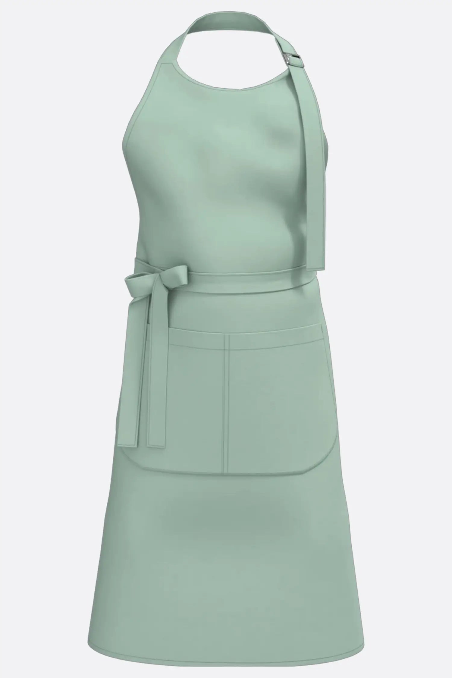 Tablier de cuisine personnalisé ’Le choix du chef’ - 100% coton biologique - Menthe