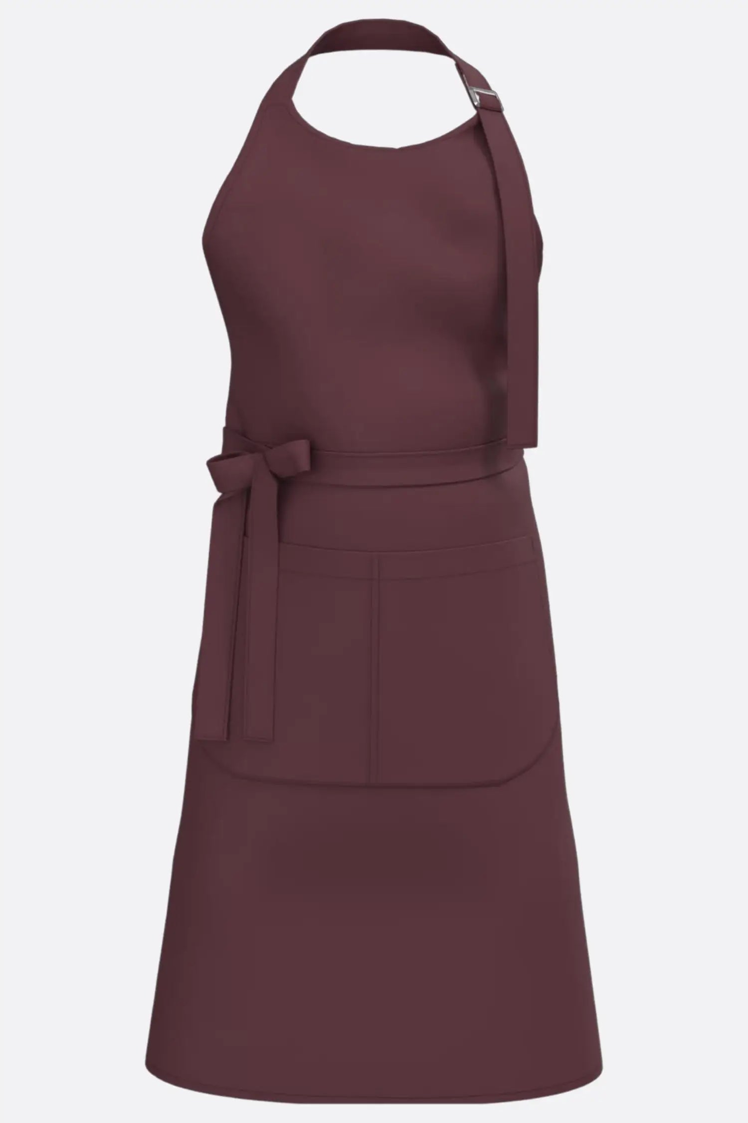 Tablier de cuisine personnalisé ’Le choix du chef’ - 100% coton biologique - Cerise Foncée