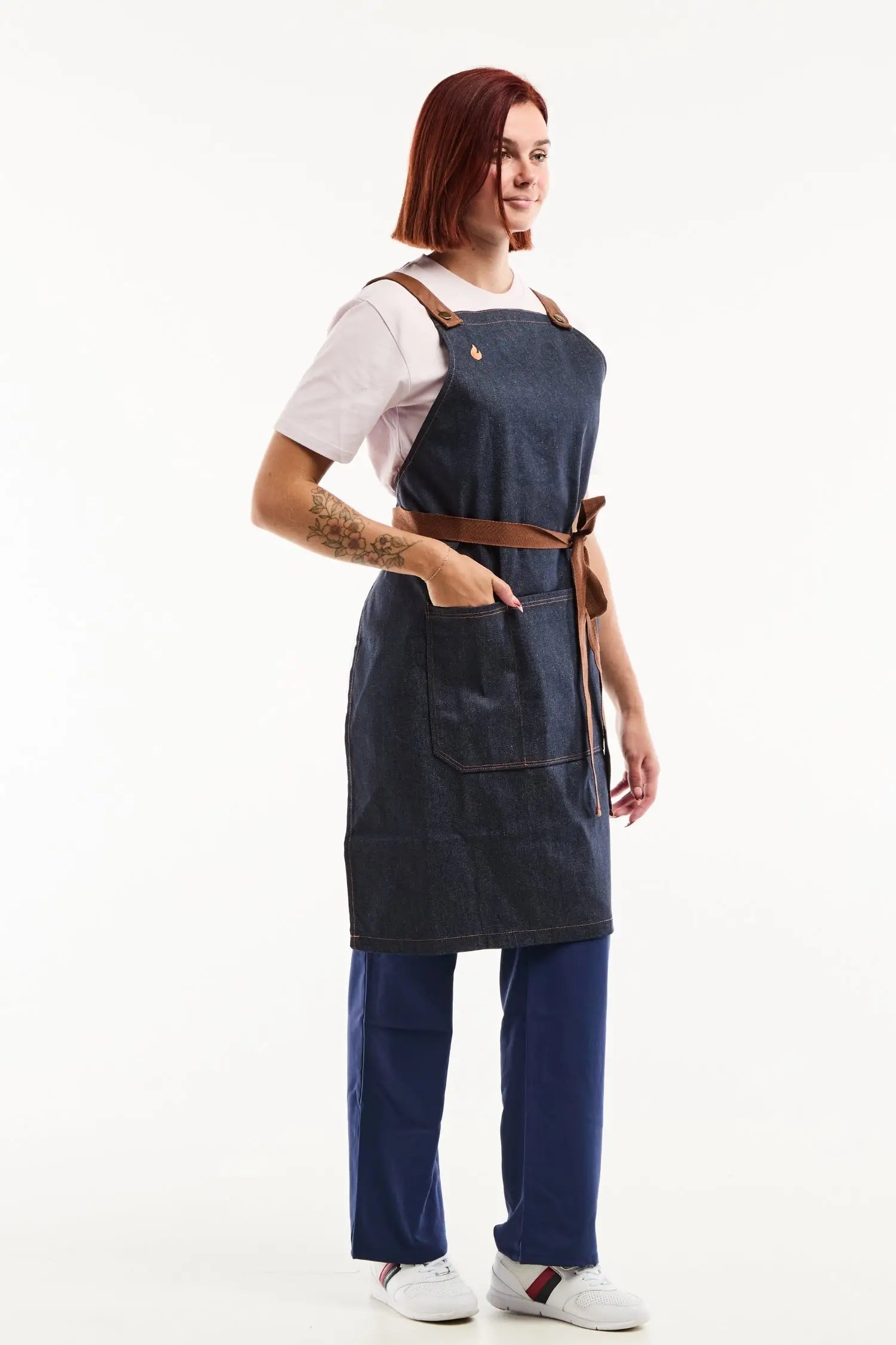 Tablier en Denim Flamme by Unichef – 100% Coton