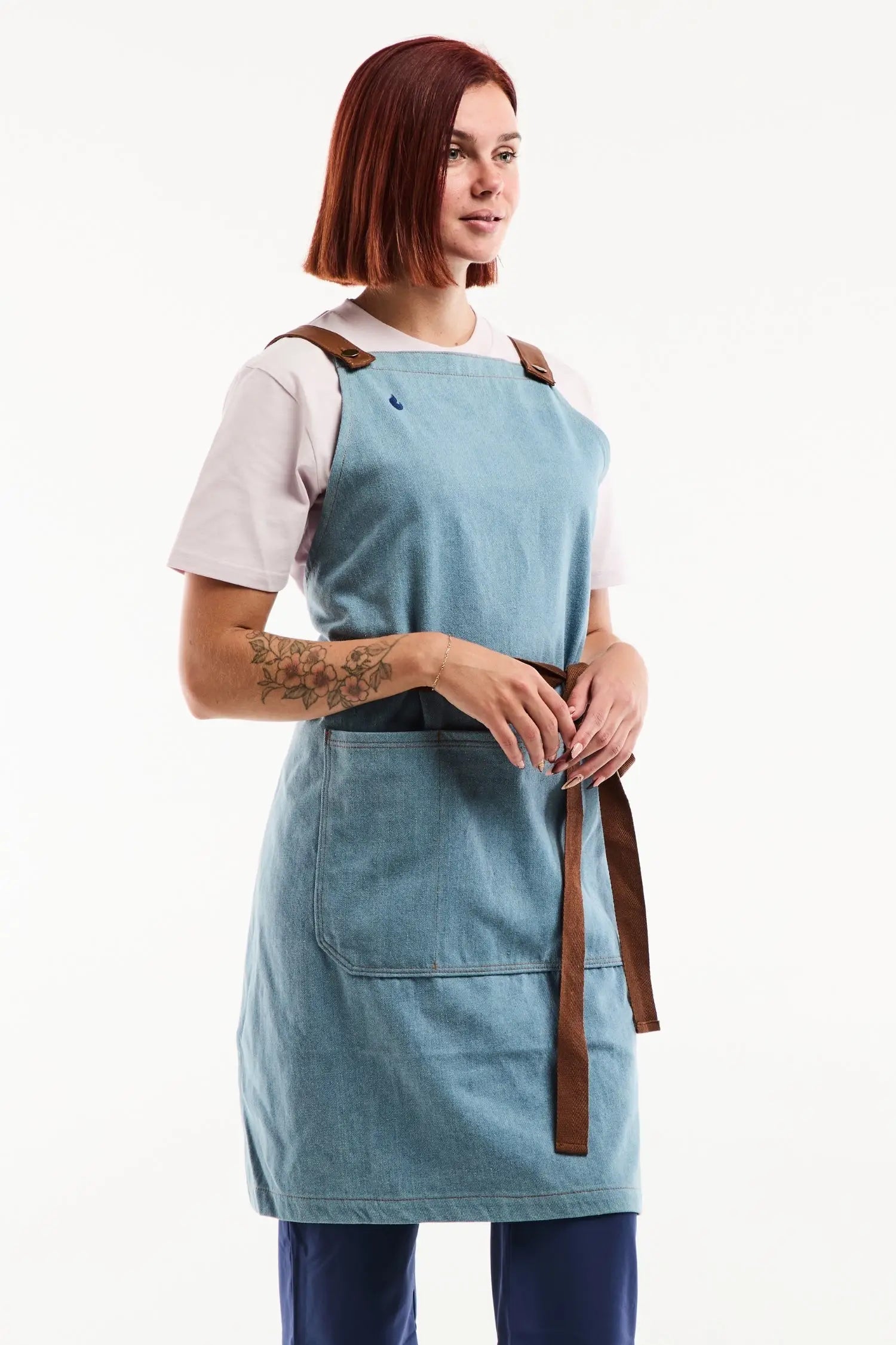 Tablier en Denim Flamme by Unichef – 100% Coton - Denim