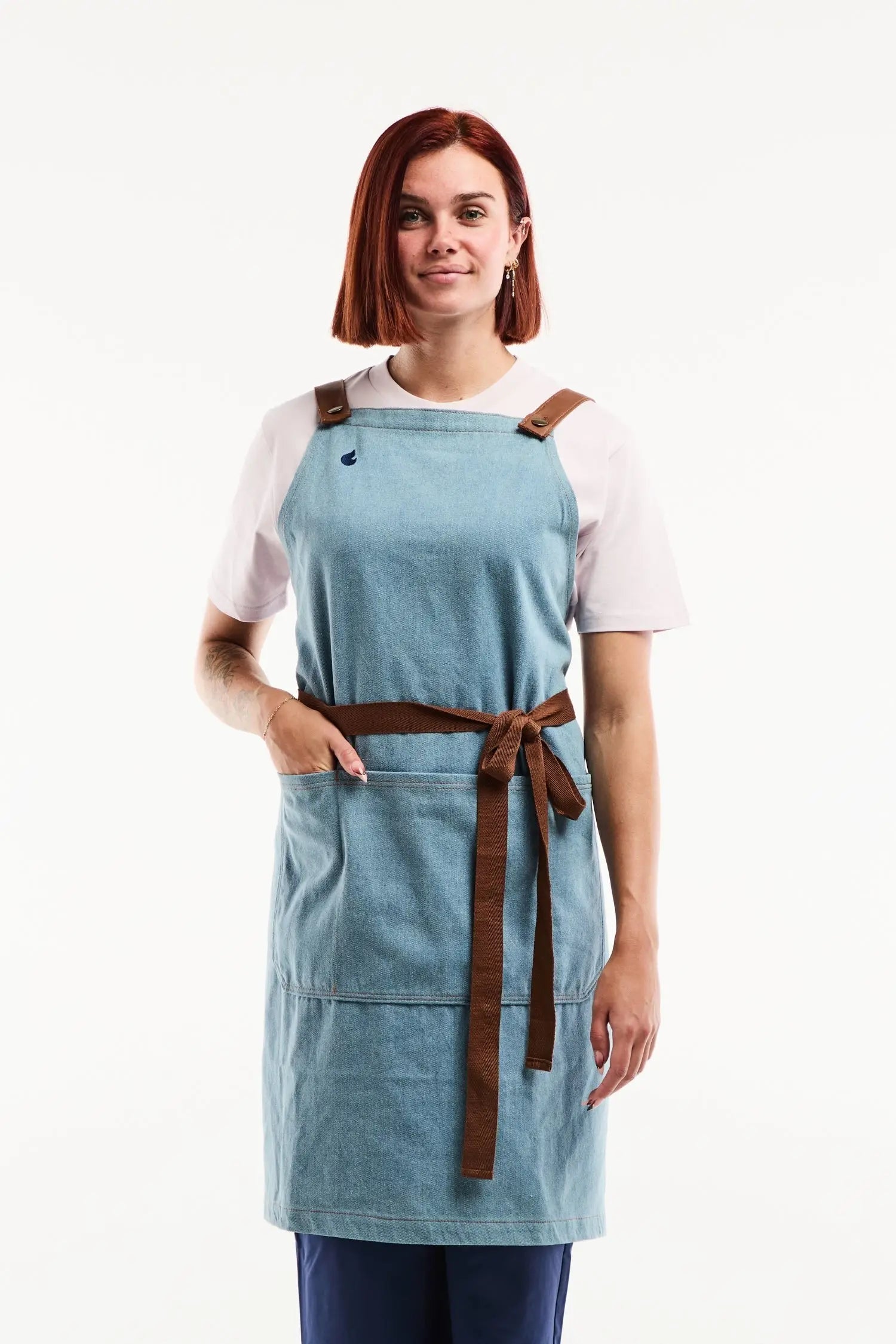 Tablier en Denim Flamme by Unichef – 100% Coton