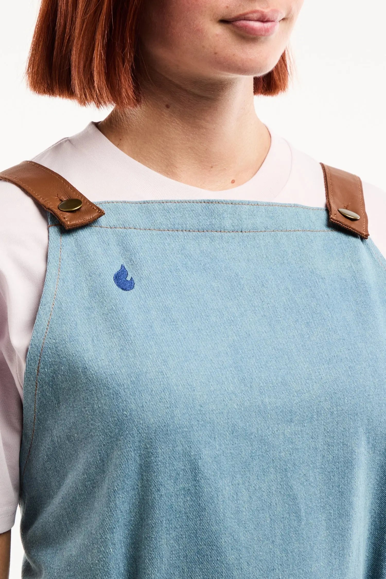 Tablier en Denim Flamme by Unichef – 100% Coton