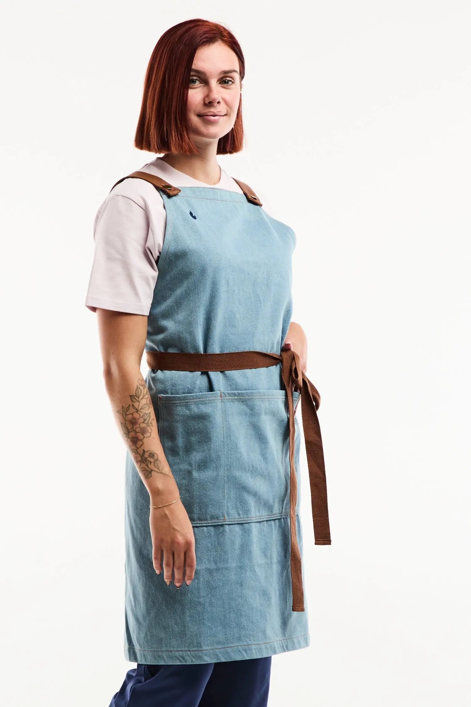 Tablier en Denim Flamme by Unichef – 100% Coton